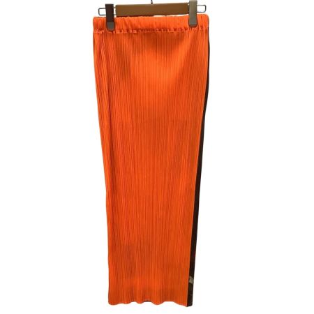 ISSEY MIYAKE イッセイミヤケ PLEATS PLEASE リメイク スカート SIZE 4 PP64-JH732  オレンジ