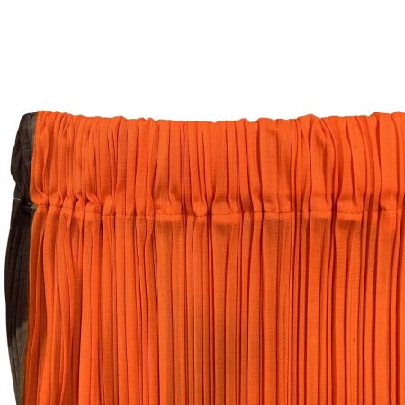 ISSEY MIYAKE イッセイミヤケ PLEATS PLEASE リメイク スカート SIZE 4 PP64-JH732  オレンジ