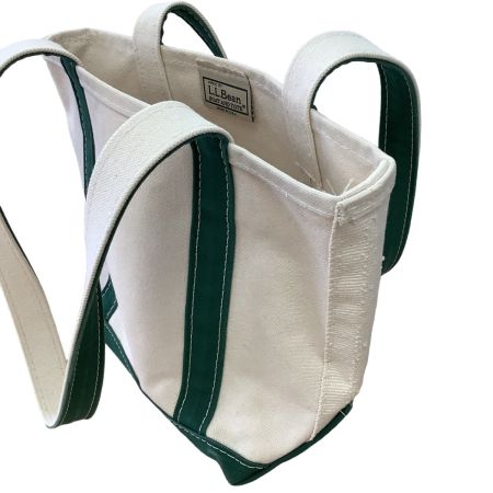 L.L.Bean エルエルビーン トートバッグ  グリーン×ホワイト