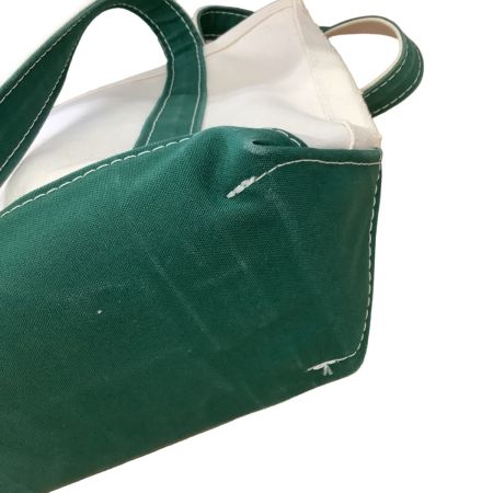 L.L.Bean エルエルビーン トートバッグ  グリーン×ホワイト