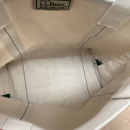 L.L.Bean エルエルビーン トートバッグ  グリーン×ホワイト