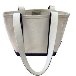 L.L.Bean エルエルビーン トートバッグ ネイビー×ホワイト Bランク