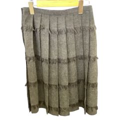 ♪♪ ISSEY MIYAKE イッセイミヤケ プリーツスカート SIZE 2 IM04FG973 グレー Bランク