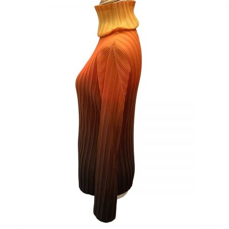  ISSEY MIYAKE イッセイミヤケ PLEATS PLEASE カットソー グラデーション PP11-FK311 オレンジ