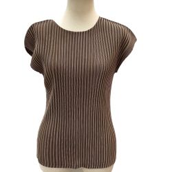 ISSEY MIYAKE イッセイミヤケ PLEATS PLEASE カットソー SIZE 3 PP01FK352 ブラウン Bランク