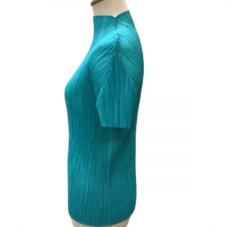  ISSEY MIYAKE イッセイミヤケ PLEATS PLEASE カットソー SIZE 3 PP71-JK852 スカイブルー