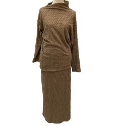 ♪♪ JURGEN LEHL ヨーガンレール レディース  セットアップ カットソー スカート SIZE M ベージュ Bランク