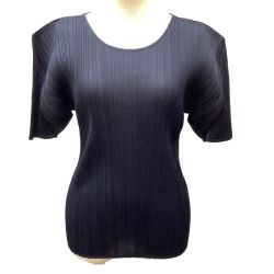 ♪♪ ISSEY MIYAKE イッセイミヤケ PLEATS PLEASE カットソー SIZE 3 PP05-JK004 ネイビー Bランク