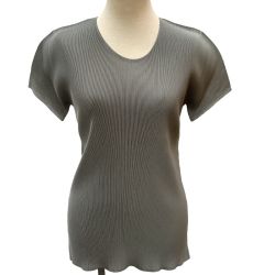 ISSEY MIYAKE イッセイミヤケ PLEATS PLEASE カットソー SIZE 3 PP21-FK402 グレー Bランク