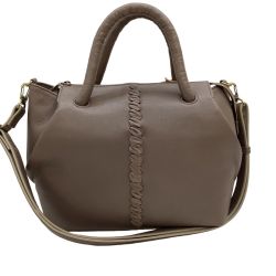 IBIZA イビサ レディース ２WAYバッグ ハンドバッグ ショルダーバッグ レザー グレージュ Bランク