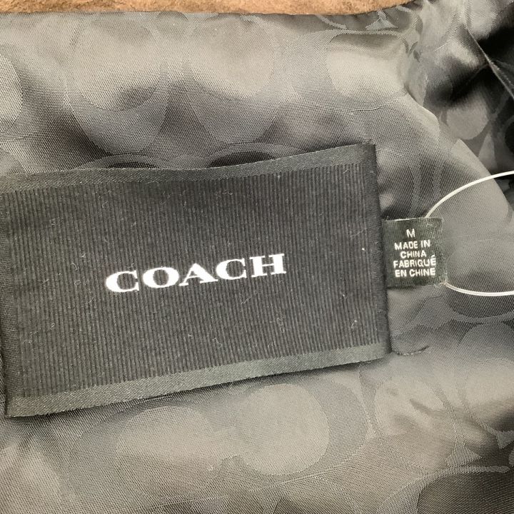 COACH コーチ メンズ レザージャケット 羊革 SIZE M ブラウン - 中古