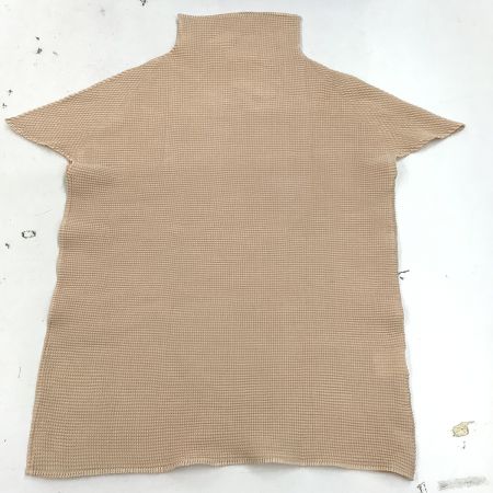  ISSEY MIYAKE イッセイミヤケ ワッフルプリーツ カットソー ベージュ