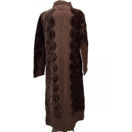  peplum yoshiki hishinuma ペプラム バイ ヨシキ ヒシヌマ レディース ロングコート ブラウン