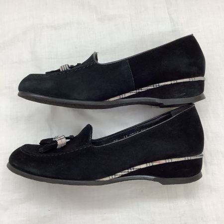  BURBERRY LONDON バーバリーロンドン レディース  パンプス SIZE 22.5cm スウェード ブラック