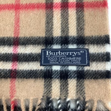  Burberrys バーバリーズ マフラー 100％カシミア  チェック ベージュ