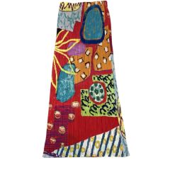 ISSEY MIYAKE イッセイミヤケ PLEATS PLEASE 総柄 スカート SIZE 1 PP12-JG411 マルチカラー Bランク