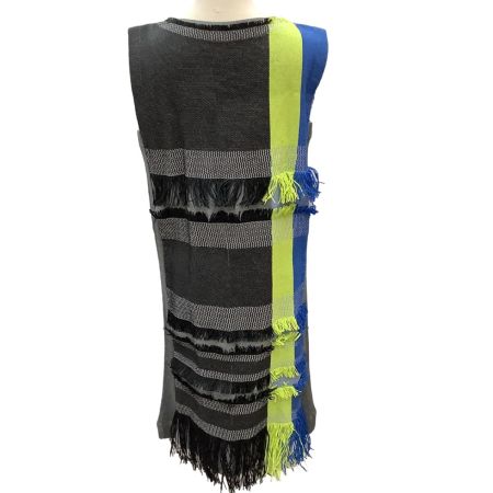 ISSEY MIYAKE イッセイミヤケ ペーパープリンジ ワンピース SIZE 2 IM62FH503 ブルー×グレー