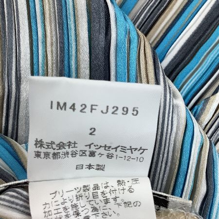  ISSEY MIYAKE イッセイミヤケ プリーツ ノースリーブカットソー SIZE 2 MI42FJ295 スカイブルー