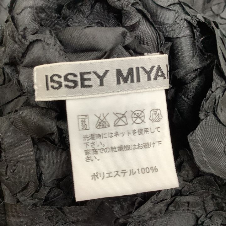 ISSEY MIYAKE イッセイミヤケ レア 花刺繍 プリーツ ワンピース SIZE 2 IM22FH907  ブラック｜中古｜なんでもリサイクルビッグバン