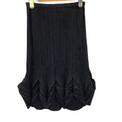 ♪♪ ISSEY MIYAKE イッセイミヤケ プリーツ 変形 スカート SIZE 2 IM03FG708 ブラック Bランク