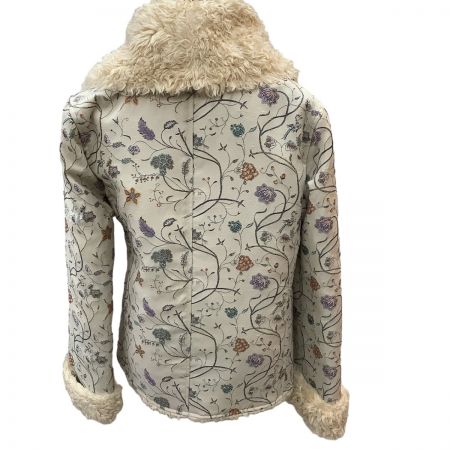  ISSEY MIYAKE イッセイミヤケ レディース ダッフルコート 激レア 花柄 SIZE 2 IM33FD544 アイボリー