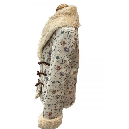  ISSEY MIYAKE イッセイミヤケ レディース ダッフルコート 激レア 花柄 SIZE 2 IM33FD544 アイボリー