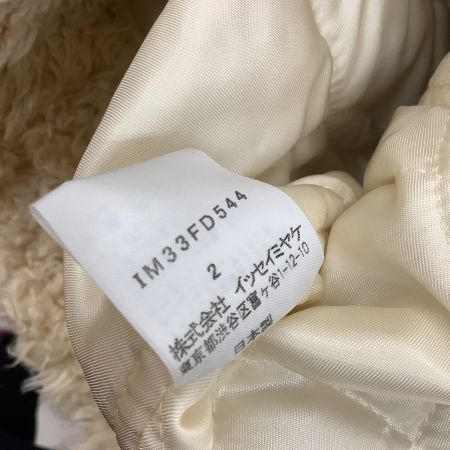  ISSEY MIYAKE イッセイミヤケ レディース ダッフルコート 激レア 花柄 SIZE 2 IM33FD544 アイボリー