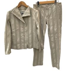 ISSEY MIYAKE イッセイミヤケ レディース セットアップスーツ SIZE 2 IF84FF007 ベージュ Bランク