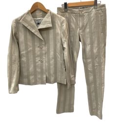 ISSEY MIYAKE イッセイミヤケ レディース セットアップスーツ SIZE 2 IF84FF007 ベージュ Bランク