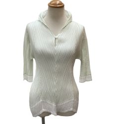 ♪♪ ISSEY MIYAKE イッセイミヤケ 変形 プリーツ カットソー SIZE 2 IM11FJ235 ペパーミント Bランク