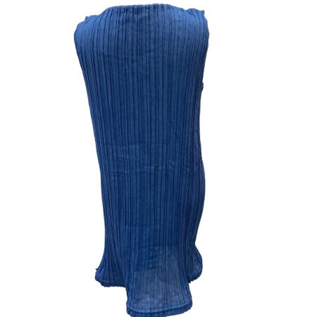 ISSEY MIYAKE イッセイミヤケ 変形 ノースリーブカットソー チュニック SIZE L IM71FH914 ブルー