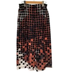 ISSEY MIYAKE イッセイミヤケ パンツ ブロックペースト SIZE 2 IM82FF517 ブラウン×ブラック Bランク