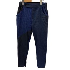 ISSEY MIYAKE イッセイミヤケ パンツ ストライプ SIZE 2 IM74FF511 ブルー Bランク