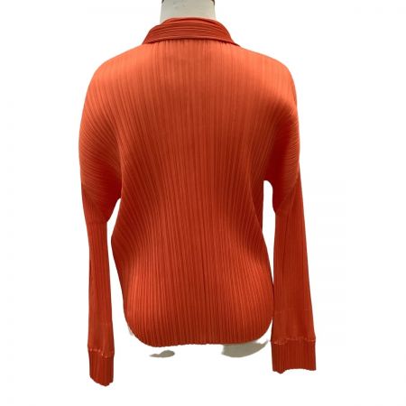  ISSEY MIYAKE イッセイミヤケ PLEATS PLEASE ジャケット  SIZE 3 PP71-JJ122 オレンジ