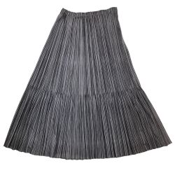 ♪♪ ISSEY MIYAKE イッセイミヤケ PLEATS PLEASE スカート  SIZE 3 PP51-JG575 グレー Bランク
