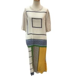 TORY BURCH トリーバーチ レディース ワンピース SIZE M ベージュ Bランク