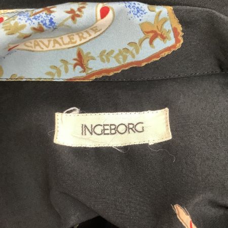 INGEBORG インゲボルグ レディース 半袖シャツ  ブラック