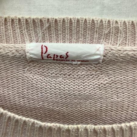 Papas パパス メンズ Vintage ヴィンテージ セーター  ベージュ