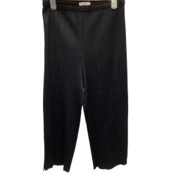 ♪♪ ISSEY MIYAKE イッセイミヤケ PLEATS PLEASE 七分丈 パンツ SIZE 2 PP55-JF101 ブラック Bランク