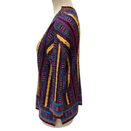  ISSEY MIYAKE イッセイミヤケ PLEATS PLEASE カットソー SIZE 3 PP41-JK812 マルチカラー