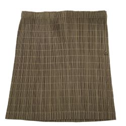 ♪♪ ISSEY MIYAKE イッセイミヤケ PLEATS PLEASE ミニスカート  PP43-JG525 ブラウン Bランク