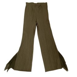 ♪♪ ISSEY MIYAKE イッセイミヤケ PLEATS PLEASE 変形 パンツ SIZE 1 PP33-JF614 カーキ Bランク