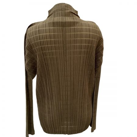 HOMME PLISSE ISSEY MIYAKE カーキ ジャケット　3 ISSEY MIYAKE イッセイミヤケ PLEATS PLEASE シャツ ジャケット