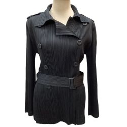 ♪♪ ISSEY MIYAKE イッセイミヤケ PLEATS PLEASE ジャケット  SIZE 2 PP41-JA421 ブラック Bランク