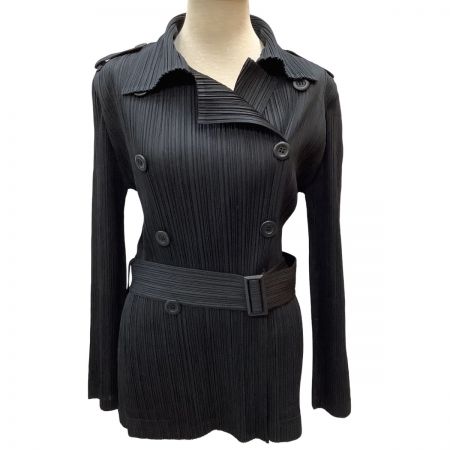  ISSEY MIYAKE イッセイミヤケ PLEATS PLEASE ジャケット  SIZE 2 PP41-JA421 ブラック