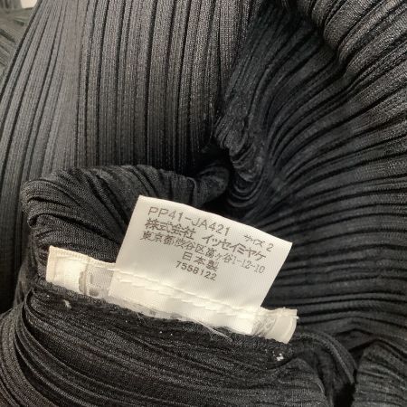  ISSEY MIYAKE イッセイミヤケ PLEATS PLEASE ジャケット  SIZE 2 PP41-JA421 ブラック