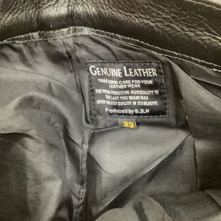  B.B.H メンズ レザーパンツ SIZE 83.5cm (W33) ブラック