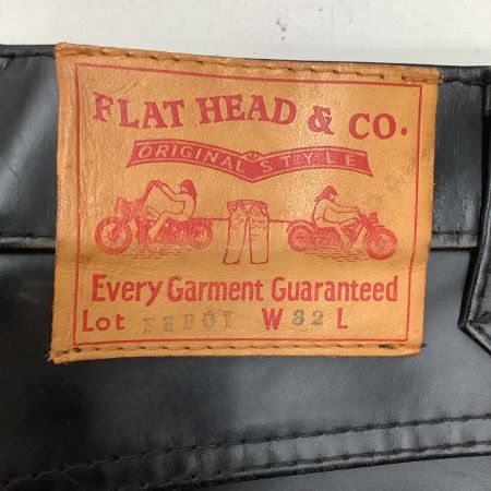 The Flat Head フラッドヘッド フラッドヘッド メンズ レザーパンツ SIZE 81cm (W32) ブラック