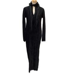 ISSEY MIYAKE イッセイミヤケ ストール付き ワンピース プリーツ SIZE 2 IM04FH939 ブラック Bランク