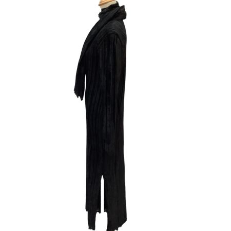 ISSEY MIYAKE イッセイミヤケ ストール付き ワンピース プリーツ SIZE 2 IM04FH939 ブラック